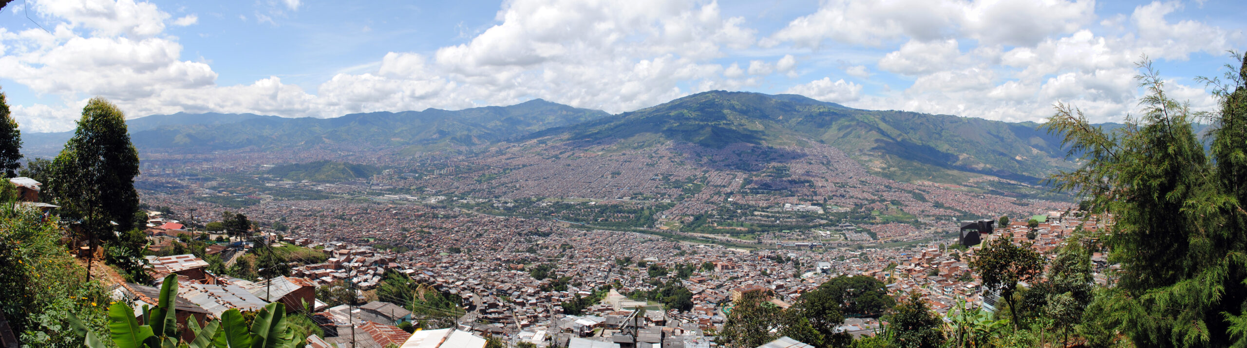 Panoramic view of Medellin Colombia skyline